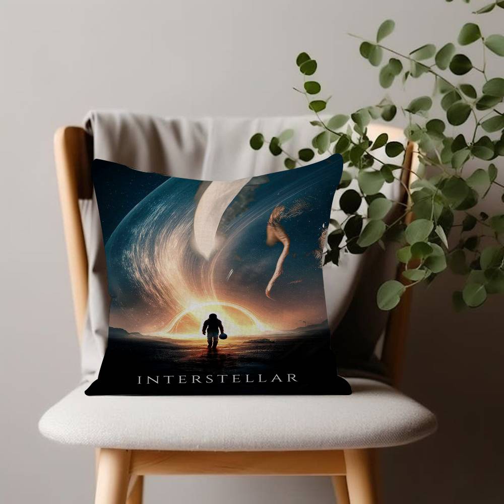 Interstellar Movie Cushion Cover Inches Farmhouse Decor Home Throw Pillow Covers for Couch Decorations
