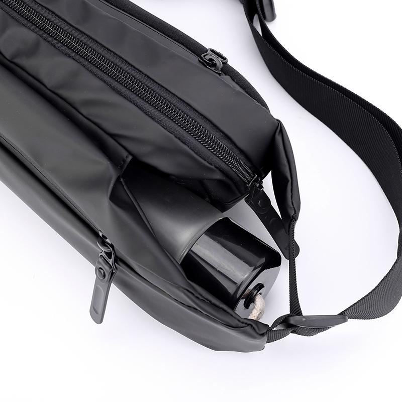 Multi-Function Men's Chest Bag Waterproof Nylon Shoulder Bag Travel Hiking Waist Pack Large Capacity Crossbody Sling Backpack