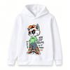 Kids Boys Girls Pullover Hoodie, Cool Hip Hop Cat Cartoon Printed Casual Hooded Sweatshirt, Non Stop Rolling Street Style Comfortable Hoody for Childr