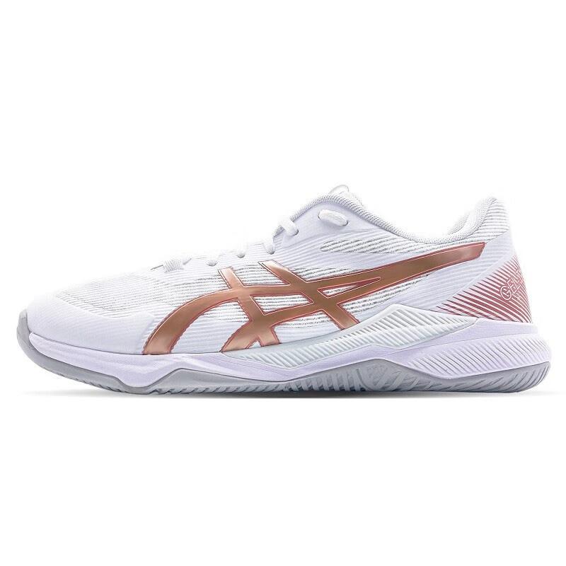 

Кроссовки унисекс ASICS Gel Tactic белое розовое золото 1073A062-100 42.5