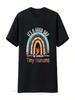 Het Is Een Goede Dag Om Kleine Mensjes Les Te Geven Grappig Leraar Lesgevend T-shirt Zwart Large Vintage Gewassen Ademend Grafisch Unisex