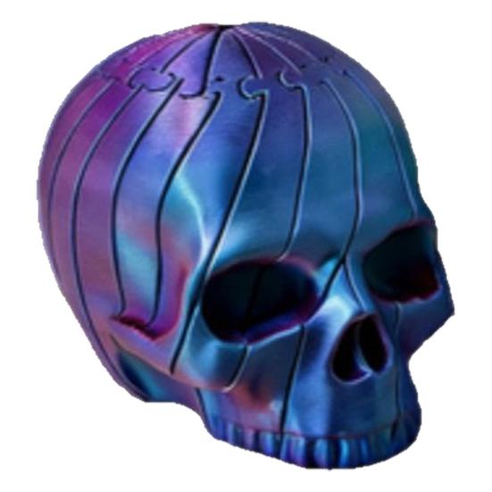 3D Printed Twisting Skull Toy Stress Relief Spiral Skull Toy Gothic Articulated Rotating Skull Fidget Spinner Desk Toy Party Favors