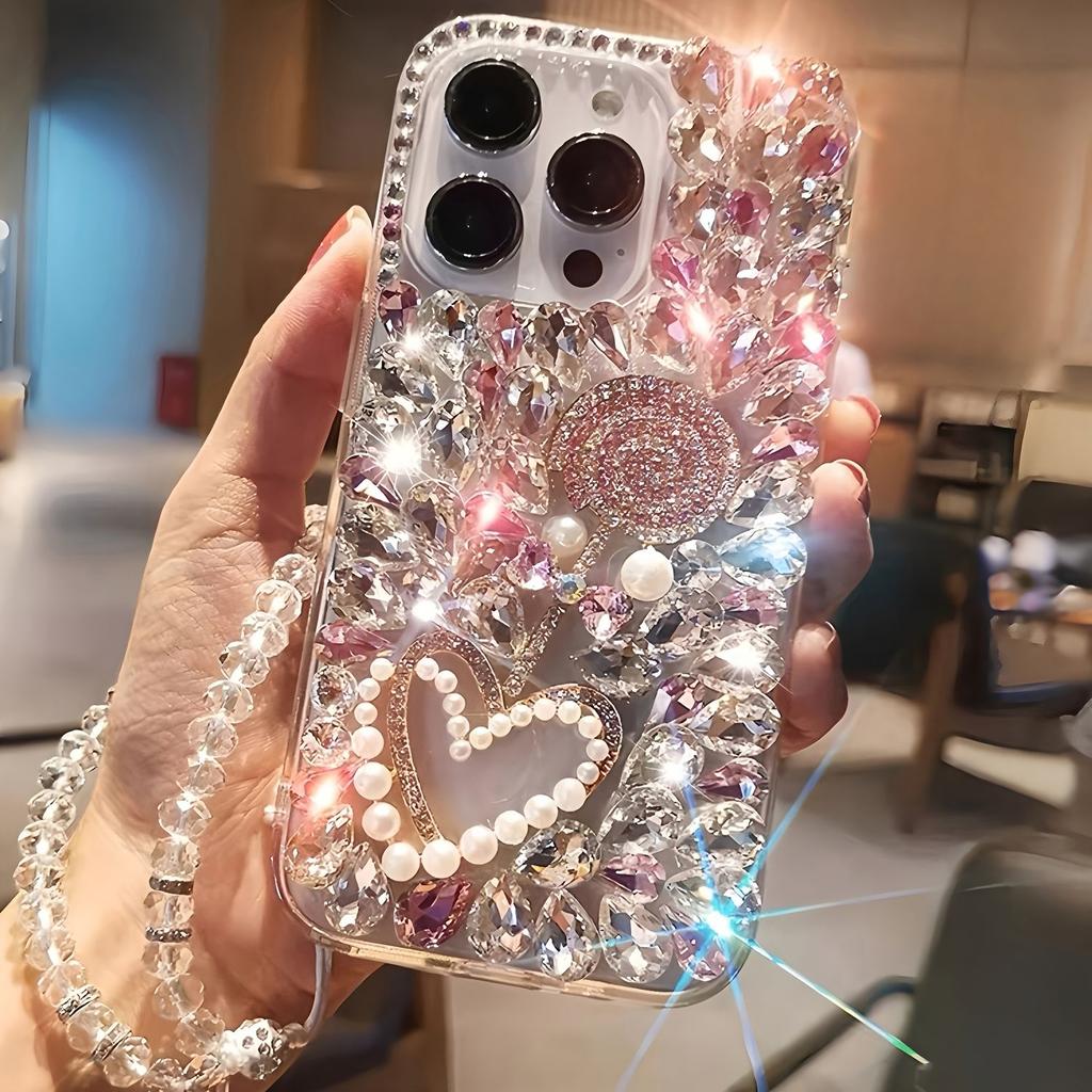 Luxury Crystal Phone Case For OPPO Realme 14 Pro Plus 14X 14T 13 12 Lite 4G 5G 3D Diamond Lollipop Bling Cover Girl's Gift