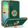 Samsung Galaxy A06 Case - Silicone Protection with Rotating Ring - Midnight Green