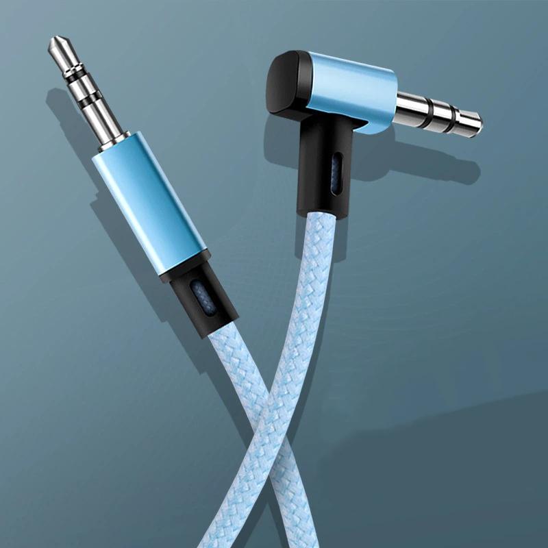 1 Stück Klinke 3,5 mm Stecker auf Stecker Auto Aux Kabel Aux Audiokabel 3,5 mm Lautsprecherkabel für Aux-Kabel Kopfhörer