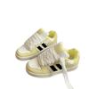 Korean version of girls lace-up white shoes 2025 autumn new trendy cool casual shoes boys fashion running board shoes