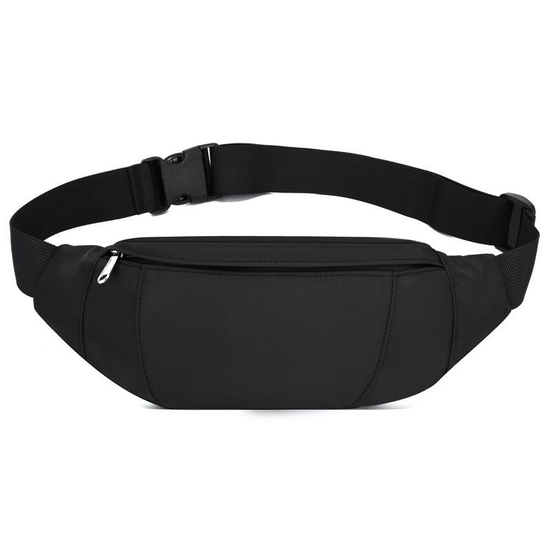 

7-дюймовая спортивная поясная сумка на двойной молнии для телефонов - Повседневная для улицы, для путешествий, для мужчин и женщин чёрный