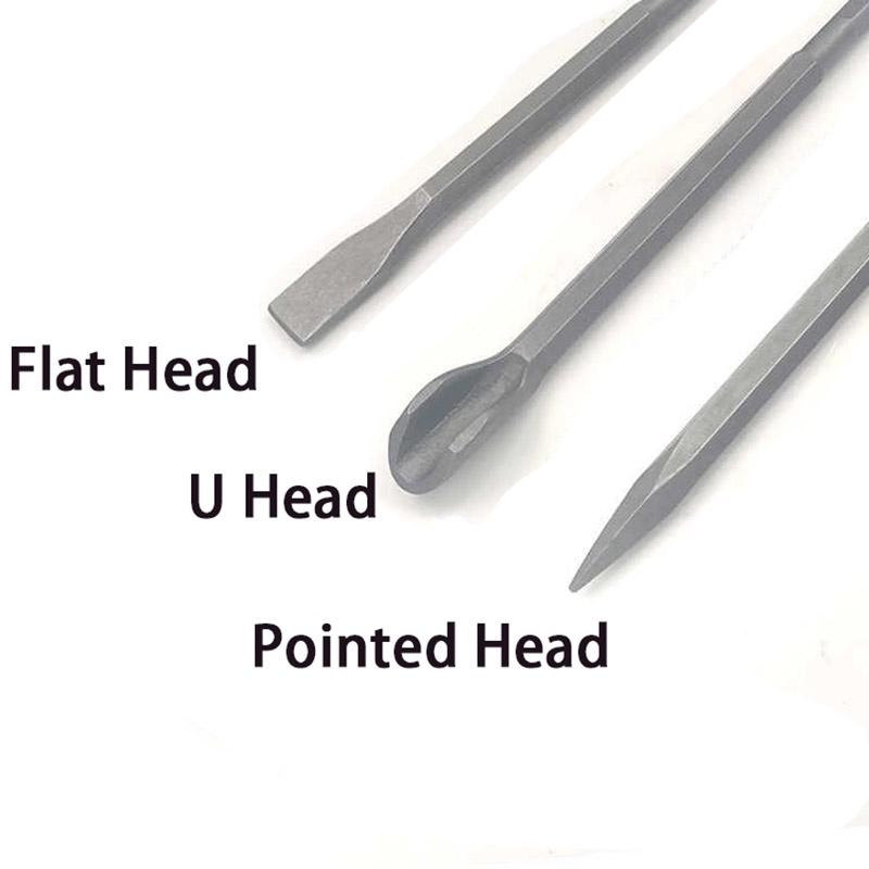 Hammer Rotary Advanced Chisel Bits Set Chrome Steel Tile Bull Point Chisel