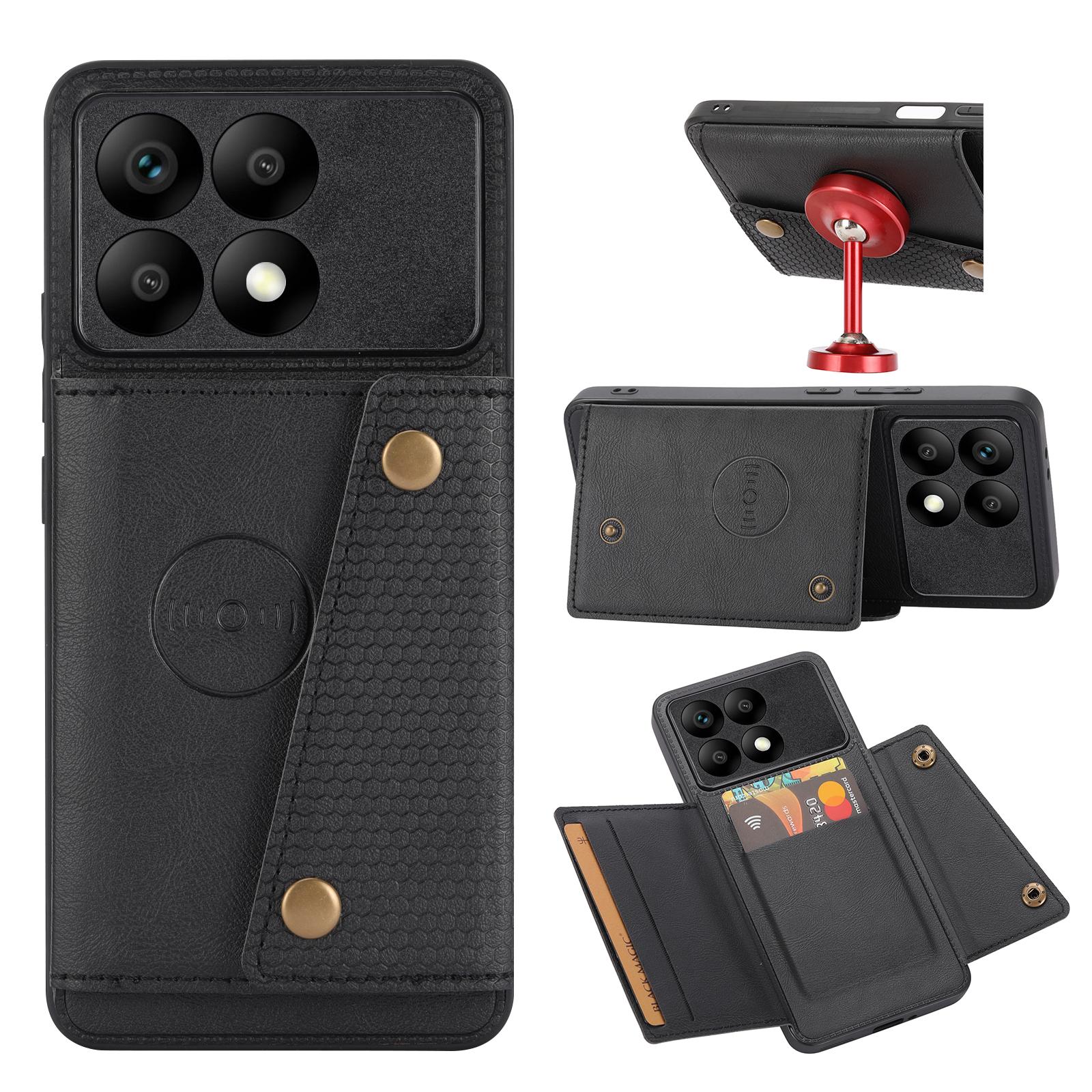 

POCO X6 PRO 5G флип кожаный чехол-кошелек магнитные слоты для карт карман держатель задняя крышка для Xiaomi POCO X6 PRO 5G чехлы для телефонов POCO X6 PRO 5G