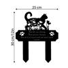 Animal Wrought Iron Floor Silhouette for Outdoor Courtyard and Lawn Decoration