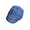 Retro Denim Letter Beret Hat With Wide Brim For Women Streetwear Everyday Use