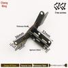 Retro Wooden Box Seven-Character 90° Iron Hinge - Small Leaf Hinge for Airplane-Style Hardware