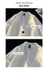 Herren Retro V-Ausschnitt Cardigan Pullover – Trendige Strickware, Warm, Einreiher, Lockerer Schnitt, Perfekt für Herbst/Winter.