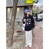Fleece autumn and winter Korean version niche casual couple sweater women's ins lazy style design sense loose large size coat
