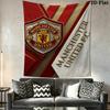 Manchester Crest Wallpaper Threepiece Set 1 Duvet Cover 2 Pillowcase Without Core Duvet Cover And Pillowcase Bedding Set