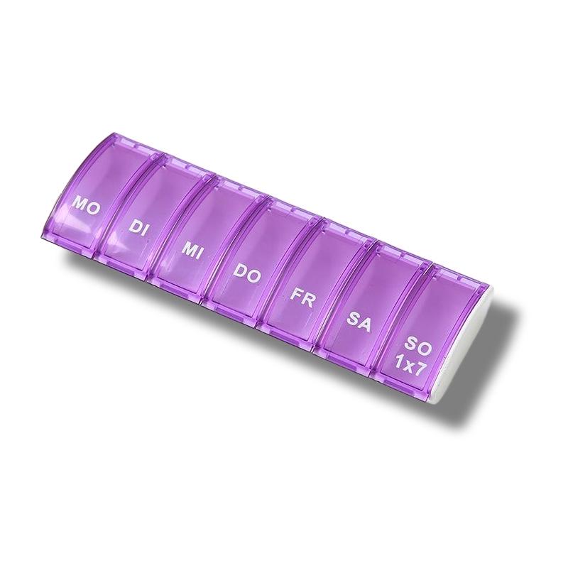 7-Day Portable Pill Organizer with Seven Compartments