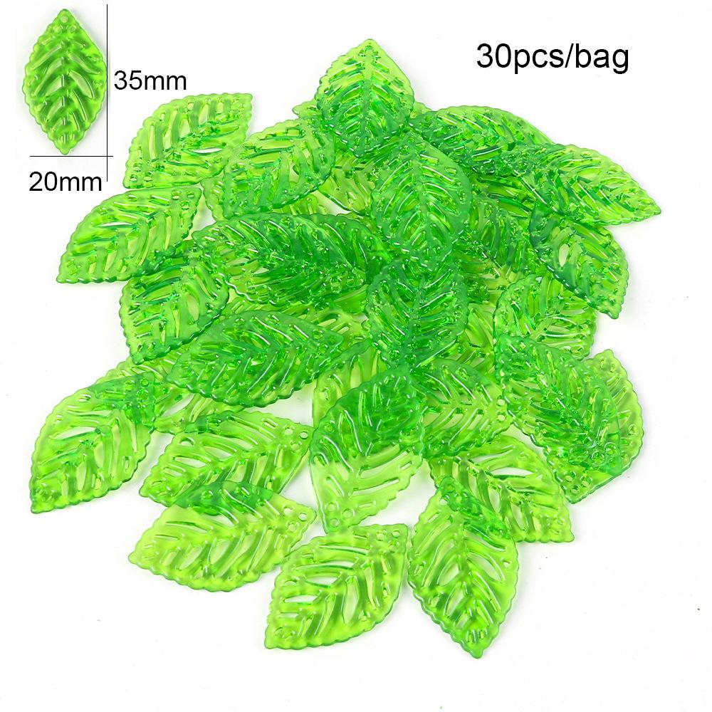 

Акриловые бусины в виде листьев, имитация листьев, аксессуары для ожерелья, браслета, серег, россыпью бусины, ювелирные аксессуары