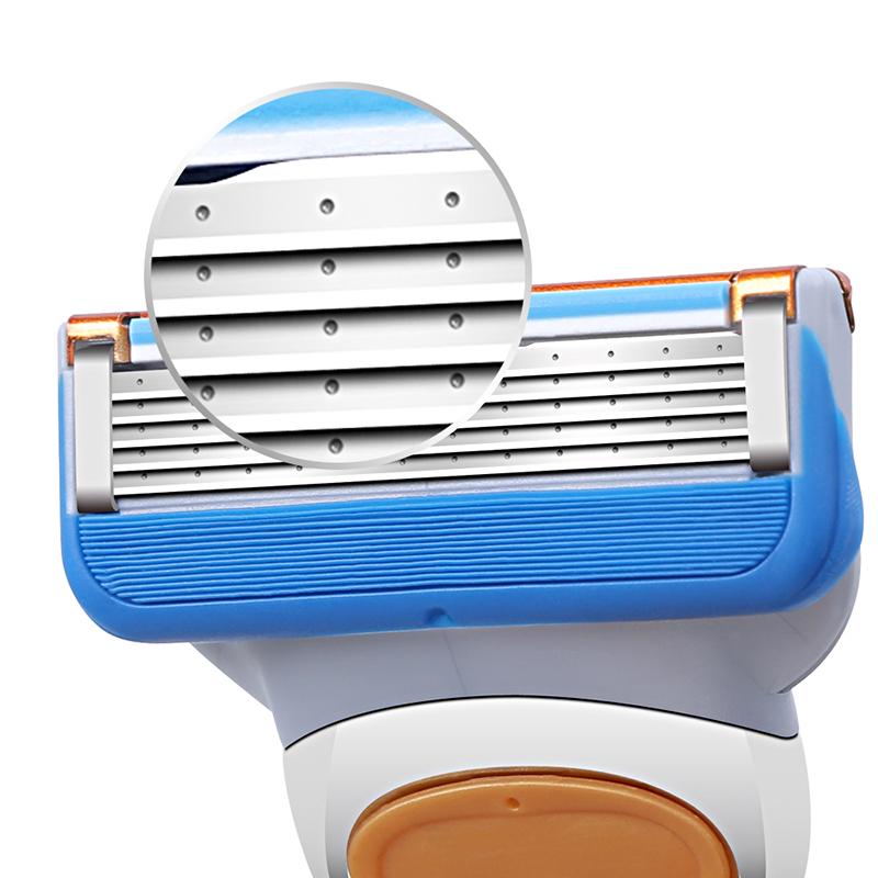 4 Pcs Men Razor Blades High Quality Shaving Cassettes Facial Care Men Shaving Blades Compatible