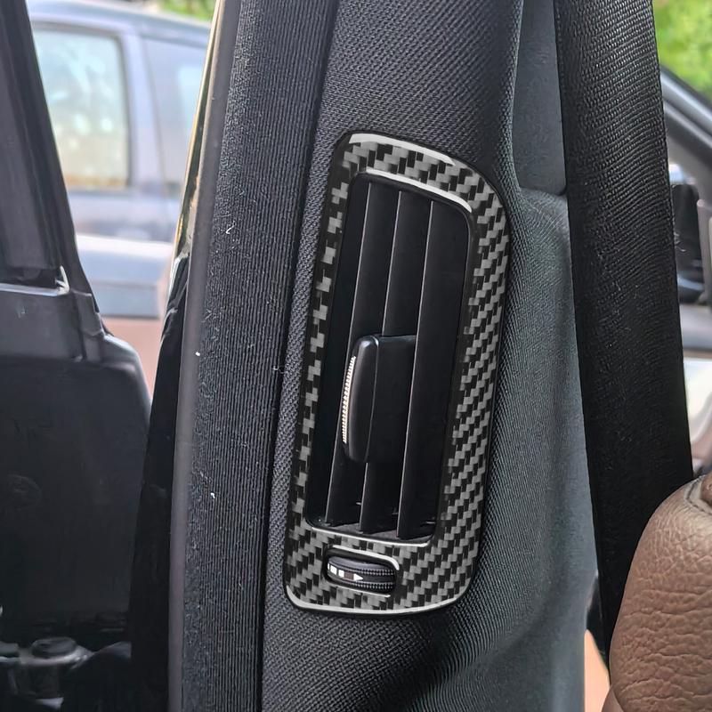 For Benz S-Class W222 2013- Real Carbon Fiber Sticker Inner Door B-pillar Air Vent Panel Car Accessories Interior decorative