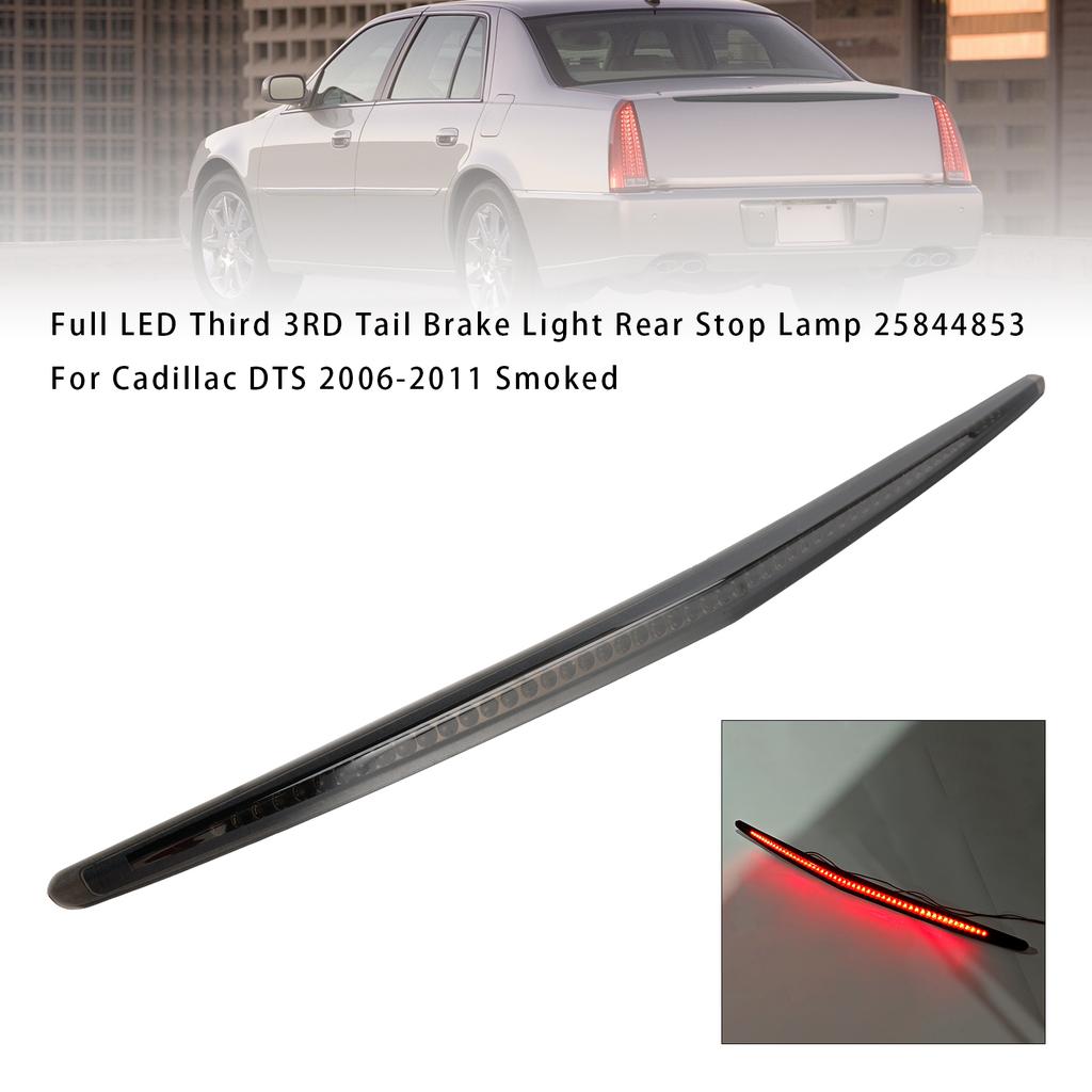 Full LED Third 3RD Tail Brake Light Rear Stop Lamp For Cadillac DTS Smoked