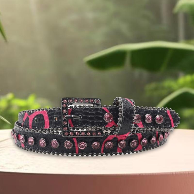 Beaded Waist Chain Casual Belt Jeweled Buckle Waist Ceinture Belt Heavy Duty Belt for Beach Jewelry Accessories