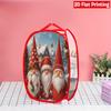 1Pcs Christmas Faceless Gnome Pop-Up Laundry Hamper Expandable Mesh Hamper Basket for Room Bedroom Bathroom Organization Contemporary Storage
