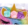 Rainbow Unicorn Tutu Dress,Glowing Sparkle, Christmas Party Dance Princess, Multicolor, 6-7 Years