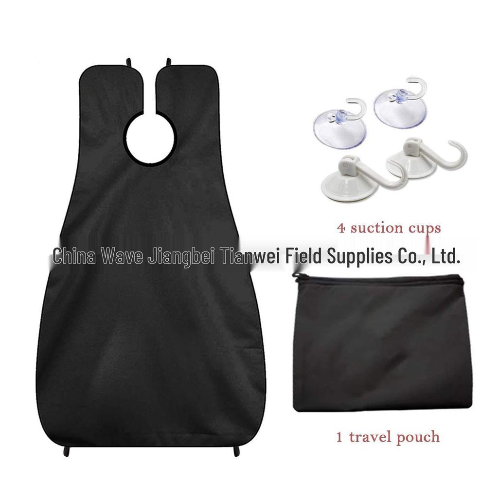 Shaving Bib with Storage Bag & 4 Suction Cups – Beard Styling Apron