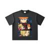 260 GSM Doppelgarn 32er Zähl Garn 100% Baumwolle Haikyu V9 Mülltonnen-Schlacht Aufdruck Unisex Schweres Baumwoll T-Shirt… Mehr