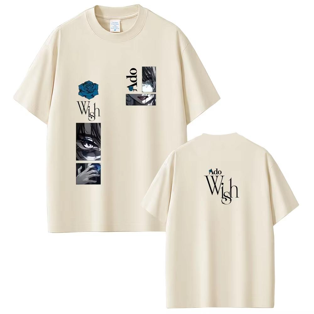 Singer Ado Kyougen Graphic Tshirt World Tour 2026 Hibana Merch T Shirts Summer Unisex Fashion Japanese Style SShortsleeved top