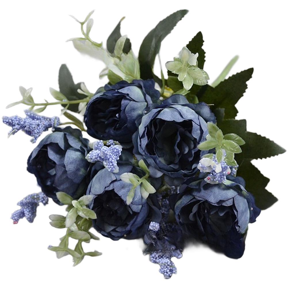 

Realistic Silk Petals Peony Bouquet 5 Head Peony Bouquet F