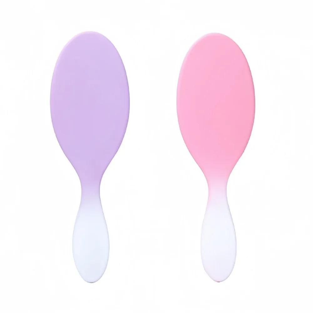 Natural Boar Bristle Brush Comb Anti-Static Oval Gradient Hairbrush Detangling Hair Brush Salon Barber Hairdressing Styling Tool