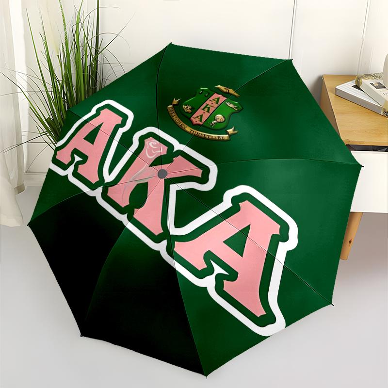 Printed AKA Logo5-Printed Folding Umbrella,Outdoor,Leisure,And Travel Umbrella,Durable Umbrella Fabric,Birthday And Holiday Gift