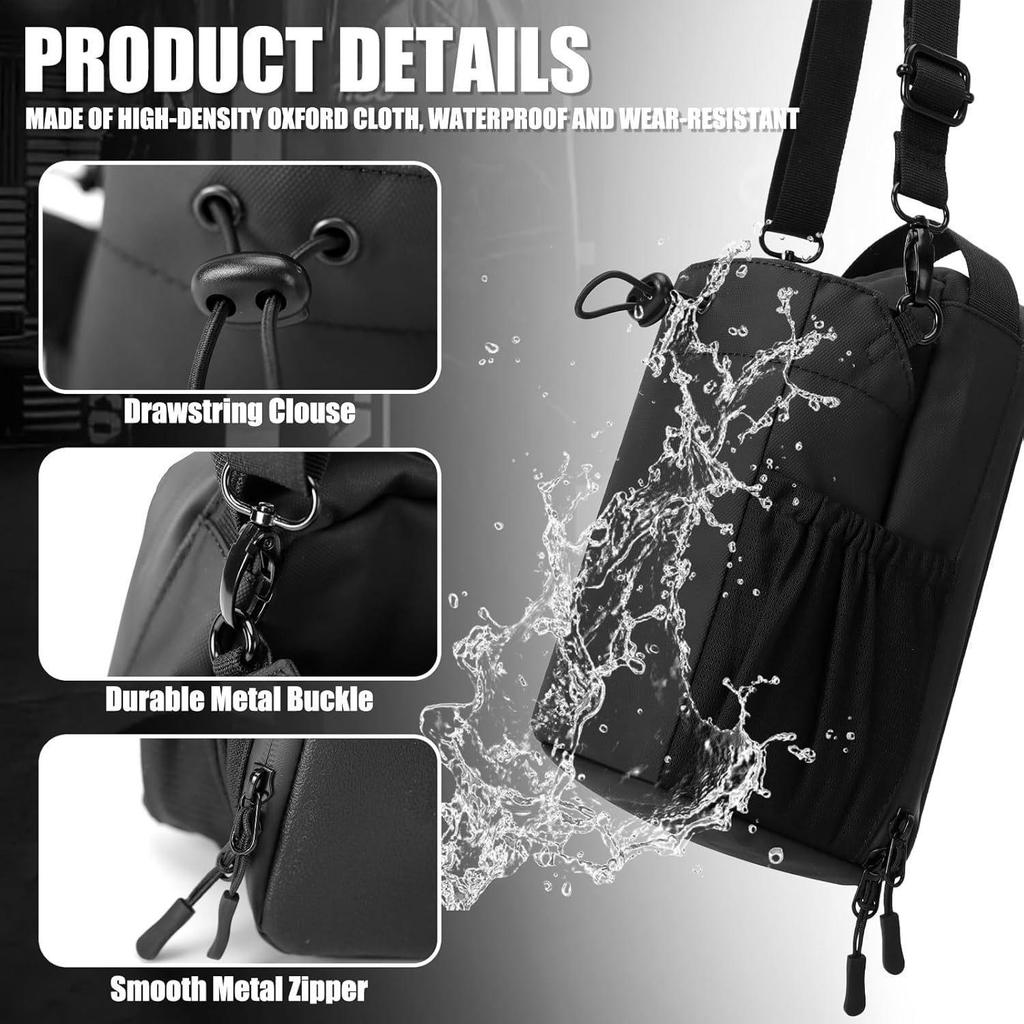 Men's Crossbody Gym Bag - Magnetic Fitness Shoulder Bag with Water Bottle Storage