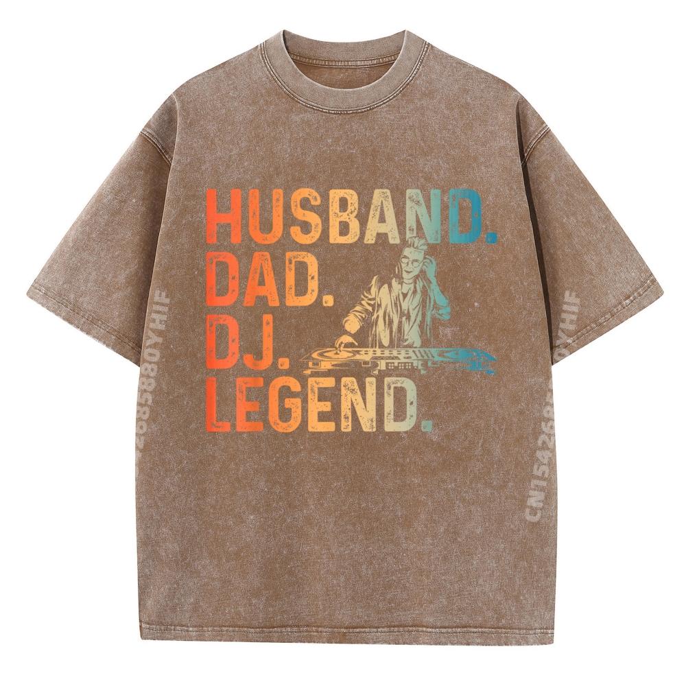 

DJ Art For Husband Dad Music Producer Disc Jockey Techno DJ Harajuku Comfortable Graphic Tees Mens Leisure Washed Shirt 5XL різнокольоровий