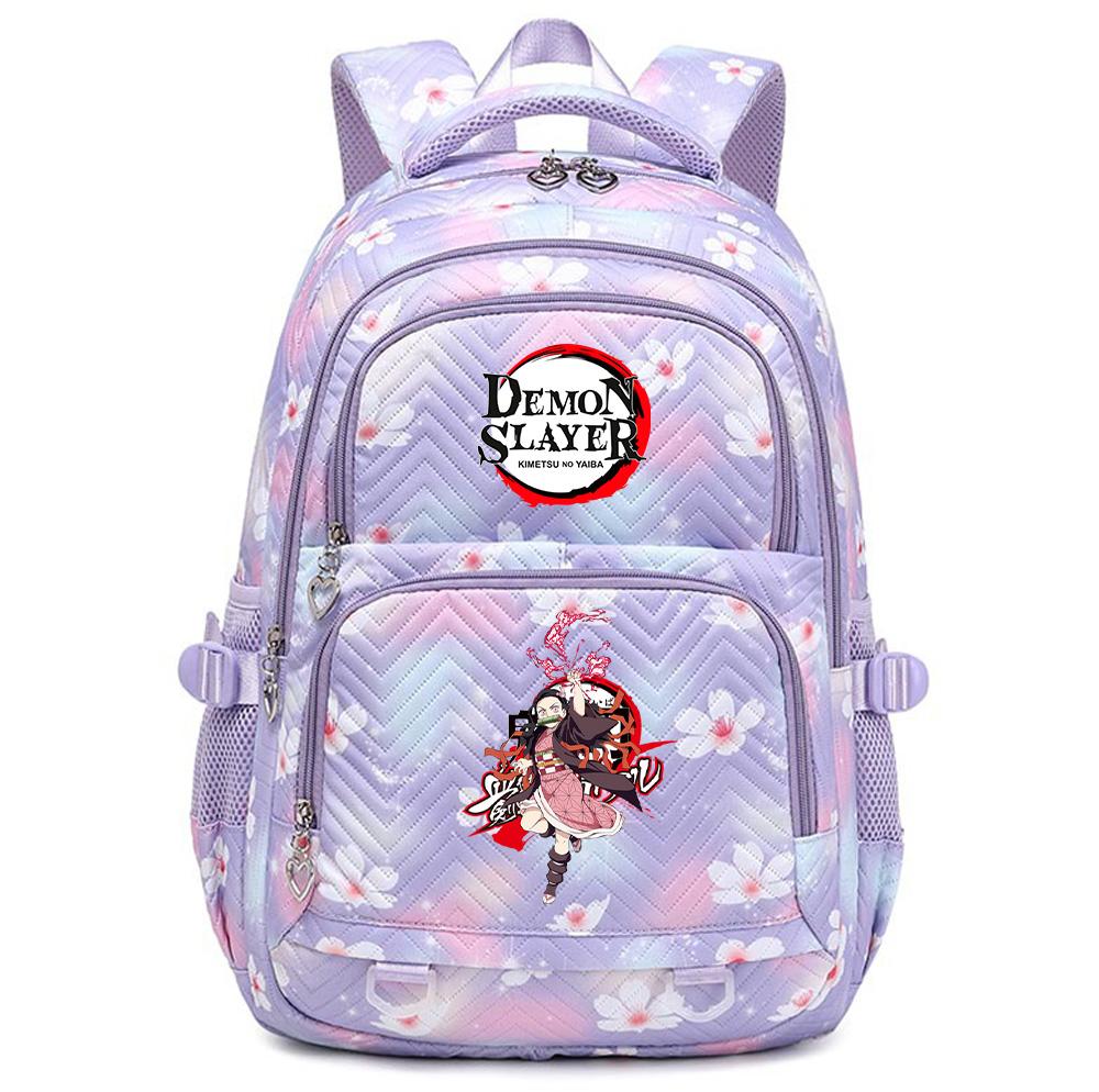 Anime Demon Slayer Printed Backpack Schoolbag Student Teenager Bookbag for Boy Girl Backpack Large Capacity Waterproof Travel Bag Mochila Rucksack