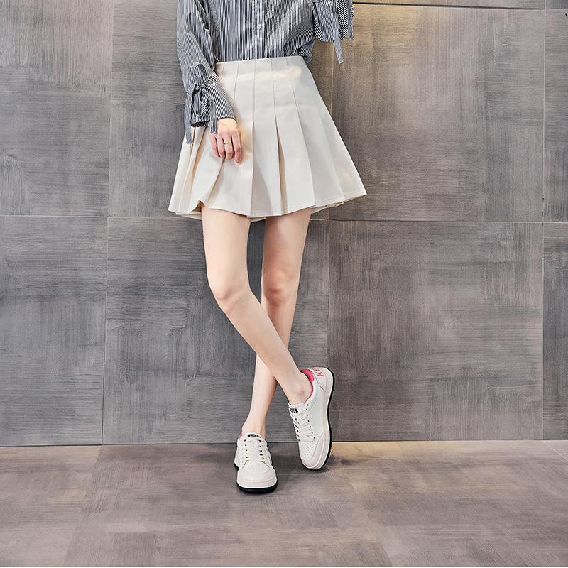 

Маленькие белые туфли на шнуровке женские новые четырехсезонные дышащие и легкие спортивные туфли на мягкой подошве универсальные повседневные дорожные туфли 40 розовый