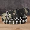 Bullet Belt Rivet Men'S Punk Style Belt Personality Decorative Belt Camouflage Outdoor Belt