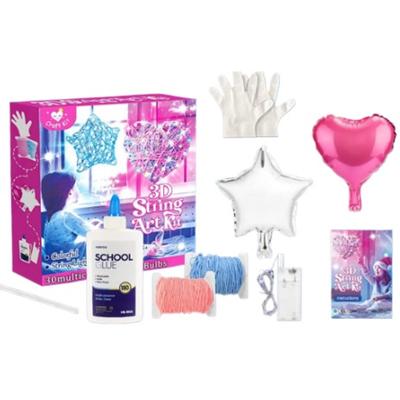 3D-String Art Kit, Craft Set Children Girls Gifts for Games From 9-12 Years Lantern Handmade Decorations