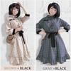 Socks XS To 6L Check Pattern Cute Large Loose Knee Length [Sunny Step] Included, Size, Women's Dress, Gray, Brown, Beige, Lolita, Clothes, Size, Fit,