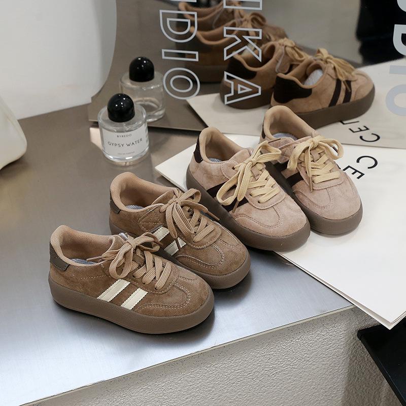 Children's Retro Fashion Sneakers - Thick-Soled Casual Trainers for Boys and Girls