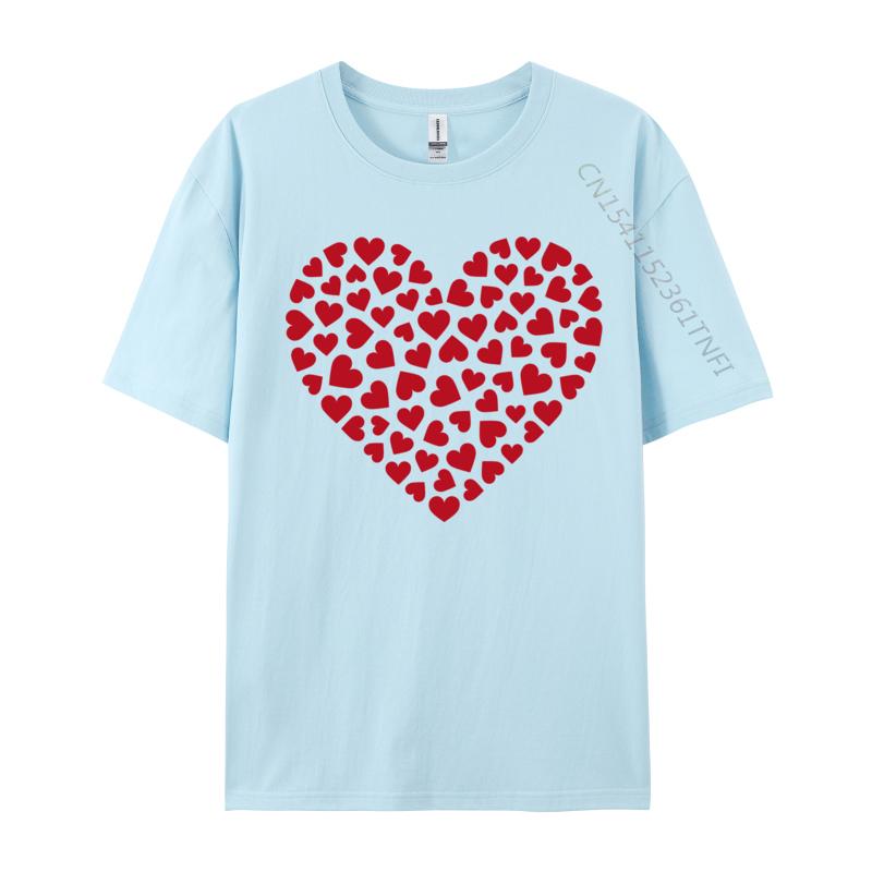 Love Heart Graphic Valentines Day Party New Design Boy Tshirts Crew Neck Cotton Tees Birthday Sweatshirts Top Quality