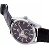 Orient Men S Automatic Watch Open Heart Brown Rn Ar0004y