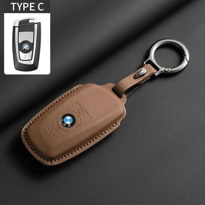 Car Sticker Hot 2025 Metal Car Key Case Cover for BMW 520 F10 F30 F18 118i 320i 1 3 5 7 Series X3 F25 X4 M3 M5 Keychain Bag Shel