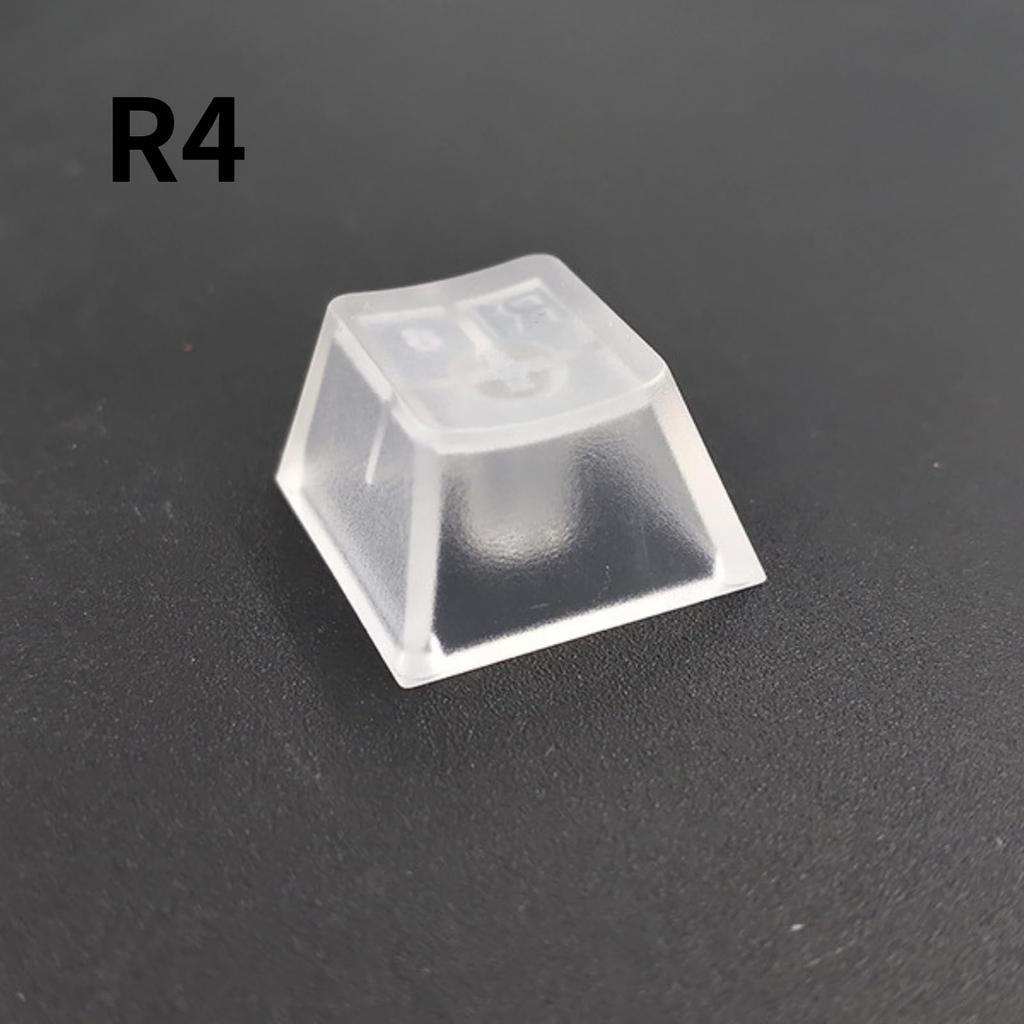SLEEKSTATION Transparent ABS Keycaps for Mechanical Keyboards, Matte Backlit Keycaps, Customizable Keycaps with Transparent Matte Finish (50)
