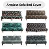 Armless Sofa Bed Cover Stretchable Cushion Sofa Cover Spandex Dust-Proof Furniture Protector Bedroom & Living Room Home Decor