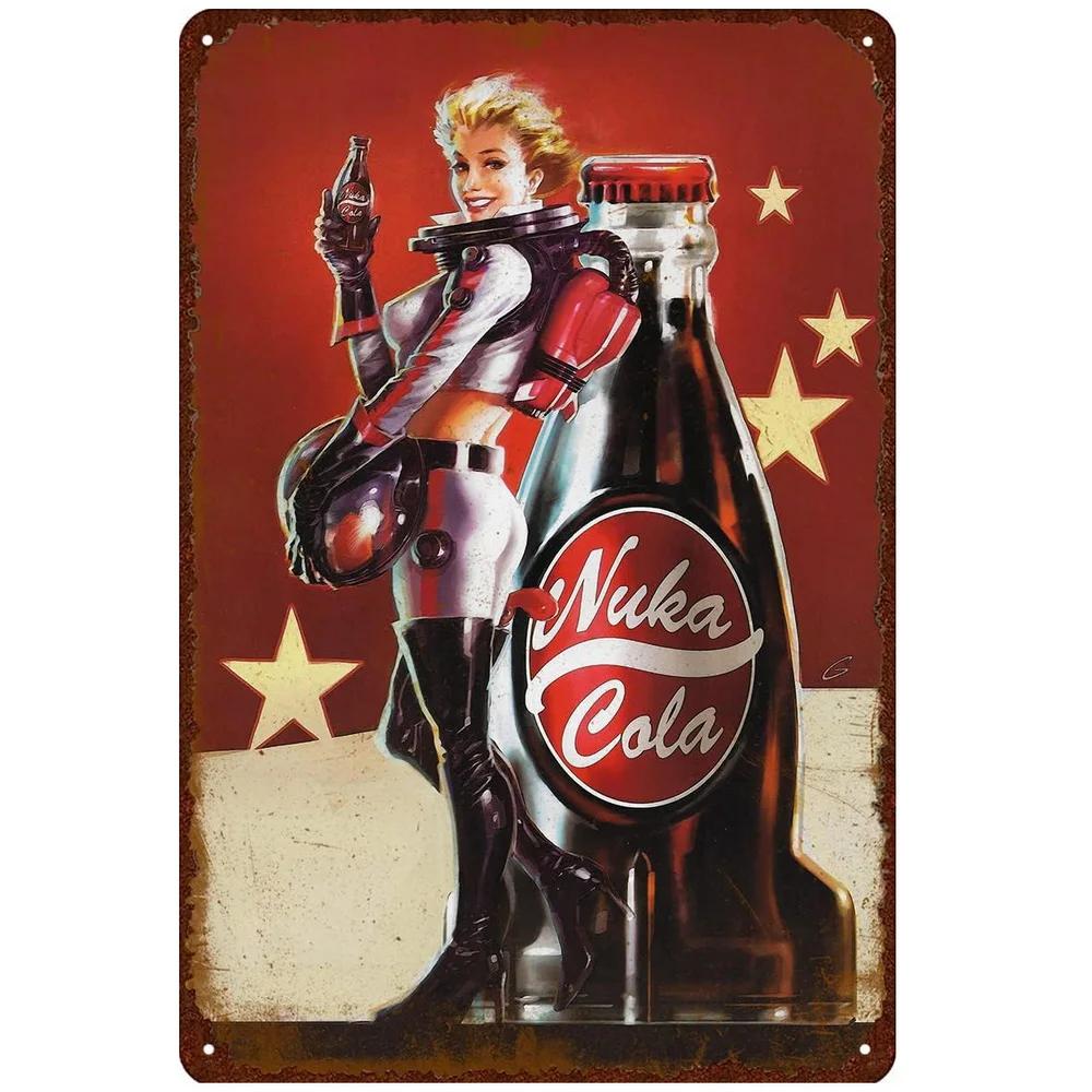Retro Enjoy Cola Posters Retro Metal Tin Signs Vintage Posters for Game Room Bar Man Cave Cafe Garage Home Wall Decor Gift