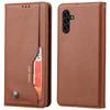 For Samsung Galaxy A34 5G Outer Card Slot PU Leather Case Full Protection Magnetic Auto-absorbed Wallet Stand Phone Cover