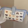 1 Piece Kawaii Puppy Series Pencil Case For Student Girl Fashion Creative Cartoon Dog Pencil Bag High Capacity Stationery Bag
