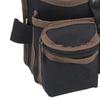 Oxford Cloth Tool Waist Bag Multifunctional Multi Pockets with Belt Tool Storage Organizer Black and Brown